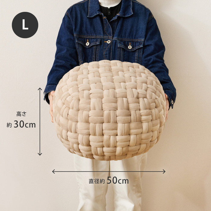 クッション スツール ベルベット プフ 約40cm Mサイズ オットマン 丸クッション hig-270100901xの画像