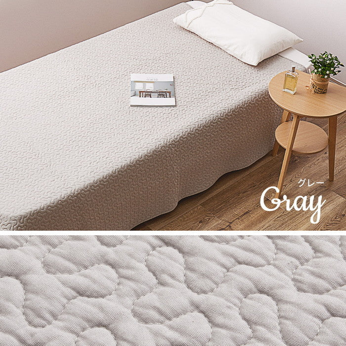 綿100％ イブル ラグ デコール 約230×230cm 洗える 滑り止め付き コットン100％ キルト キルティング マット マルチカバー 韓国 インテリア hig-270606301xの画像