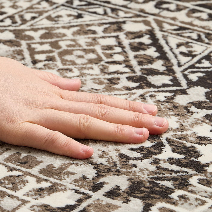 ウィルトンラグ ガーランド 約130×190cm 長方形 エジプト製 オリエンタル シック ホットカーペット対応 床暖房対応 hig-270608300xの画像