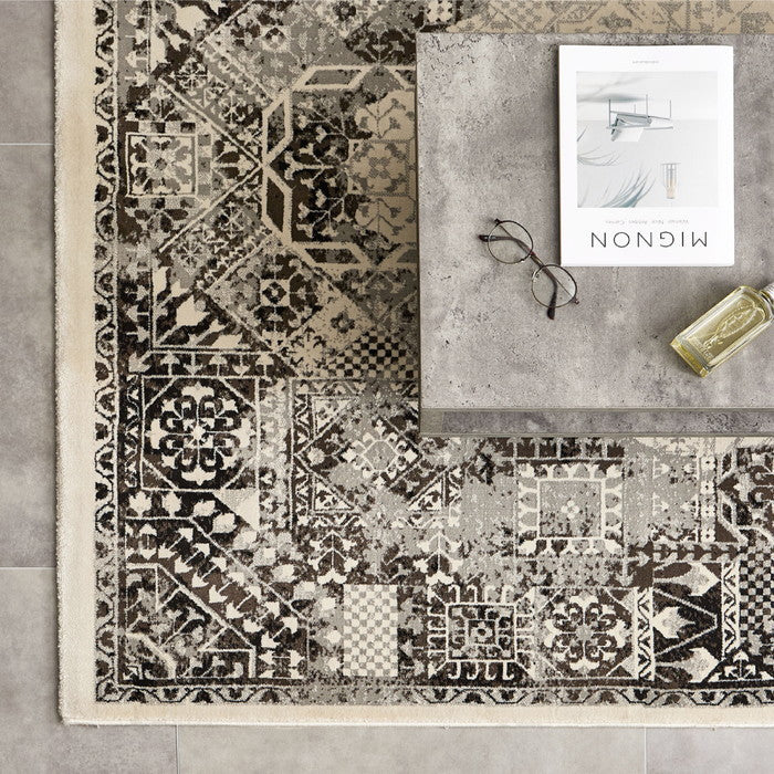 ウィルトンラグ ガーランド 約200×250cm 長方形 エジプト製 オリエンタル シック ホットカーペット対応 床暖房対応 hig-270608302xの画像