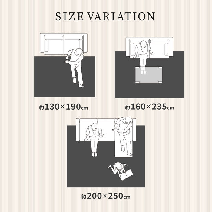 ウィルトンラグ ザフラ 約160×235cm 長方形 エジプト製 トライバル オリエンタル シック ホットカーペット対応 床暖房対応 hig-270608401xの画像