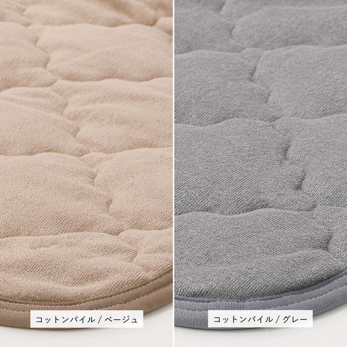 ピターら メレンゲ 敷きパッド+マットレスセット D ダブル ベージュ グレー アイボリー ピンク hig-270610102xの画像