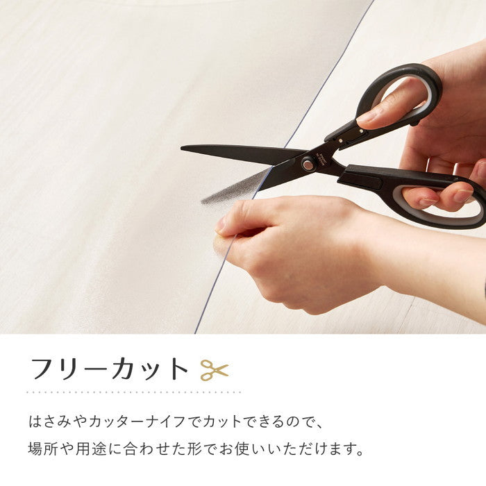 クリアダイニング ラグ 約150×190cm 透明マット クリアマット 抗菌 耐熱 撥水 床の保護 カットできる hig-270615400xの画像