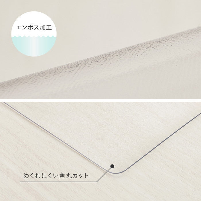 クリアチェアマット 約180×300cm 透明マット クリアマット 抗菌 耐熱 撥水 床の保護 カットできる hig-270615404xの画像