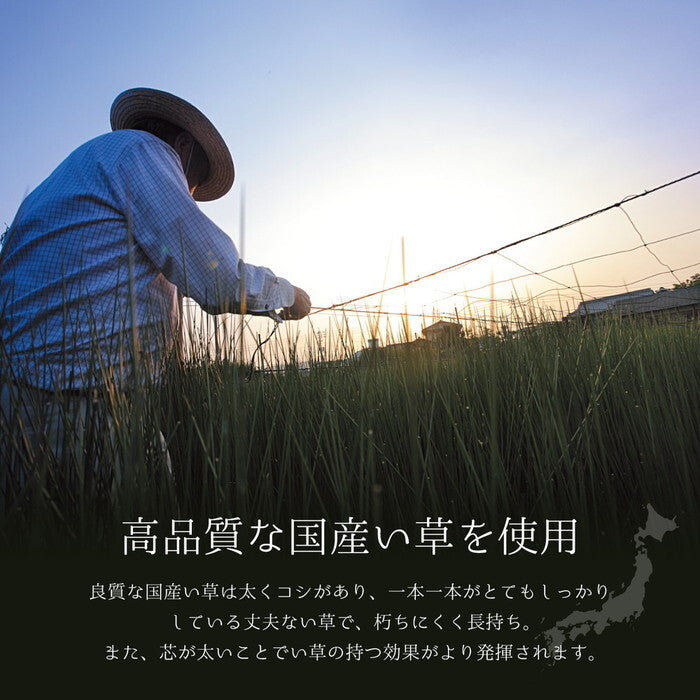 国産い草ラグ 吉兆 約191×250cm ナチュラル hig-28001412xの画像