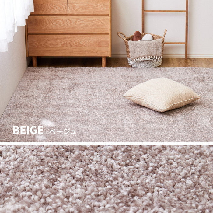 国産高機能ラグ ララ 約190×240cm 防ダニ 抗菌 防臭 防音 防炎 制電 日本製 ナイロンラグ 無地 hig-350116802xの画像