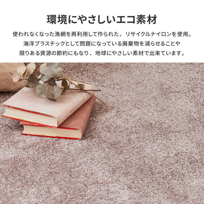 国産高機能ラグ ララ 約190×240cm 防ダニ 抗菌 防臭 防音 防炎 制電 日本製 ナイロンラグ 無地 hig-350116802xの画像