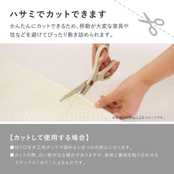 お医者さんがすすめる AskDoctors アスクドクターズ 抗菌プラチナ加工カーペット 江戸間 1帖 1畳 抗菌 防臭 防カビ 抗ウイルス 消臭 タフトカーペット 敷き詰めカーペット 無地 ラグマット オールシーズン 年中 hig-350120310xの画像