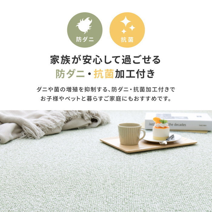 敷き詰めカーペット PS-700 江戸間10帖 10畳 防炎 防音 防ダニ 抗菌 防汚 はっ水 日本製 hig-600002690xの画像