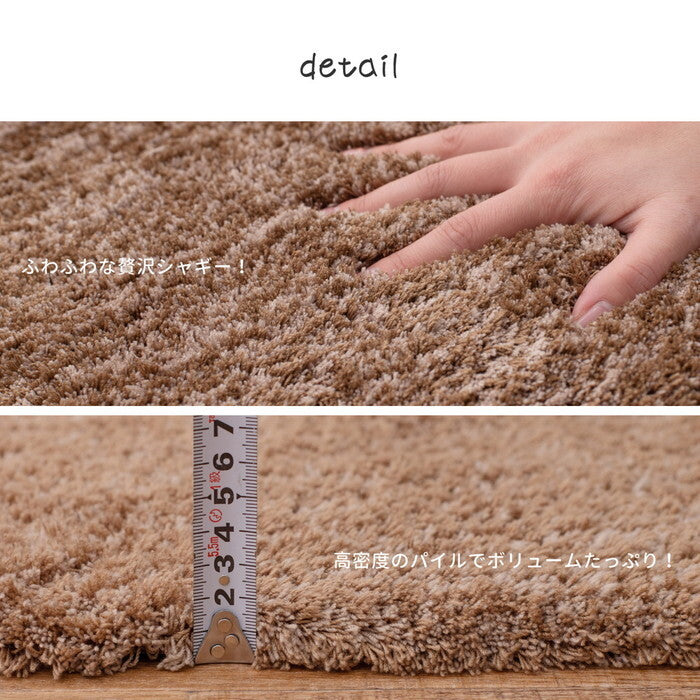 玄関マット リオ 約45×75cm ベージュ ブラウン グリーン hig-600011800xの画像