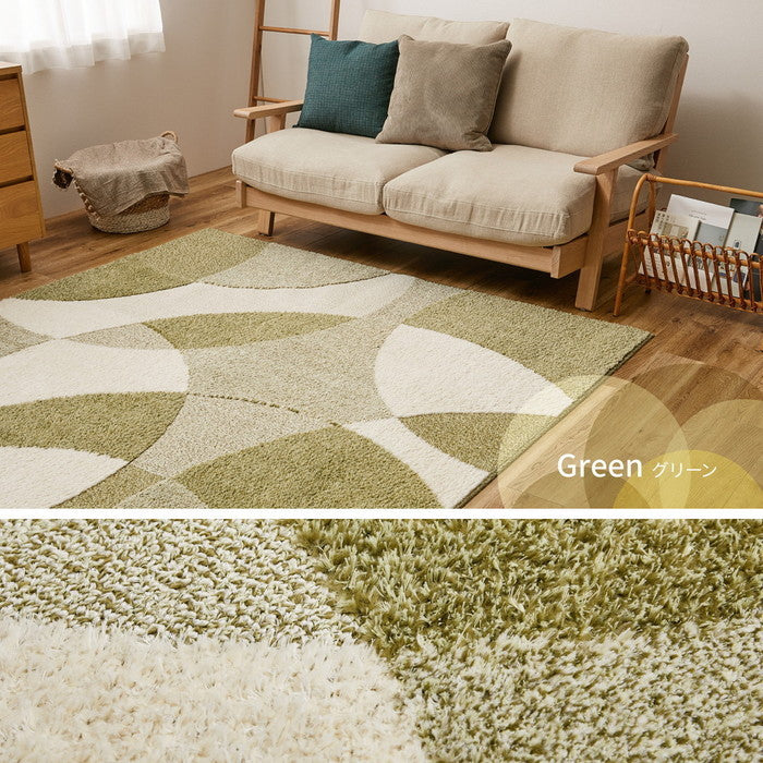 国産高機能ラグ ジャスト 約130×190cm 防ダニ 抗菌 防臭 抗ウイルス 消臭 花粉対策 日本製 hig-600021700xの画像