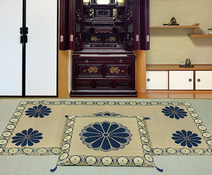 国産い草御前座布団 王朝 hig-71701200xの画像