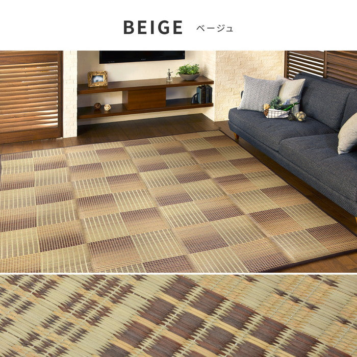 い草ラグ クレパス 約180×240cm 8mmウレタン ふっくら 厚手 hig-81909122xの画像