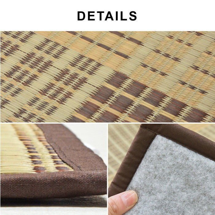 い草ラグ クレパス 約180×240cm 8mmウレタン ふっくら 厚手 hig-81909122xの画像