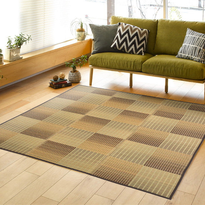 い草ラグ クレパス 約240×300cm 8mmウレタン ふっくら 厚手 hig-81909124xの画像