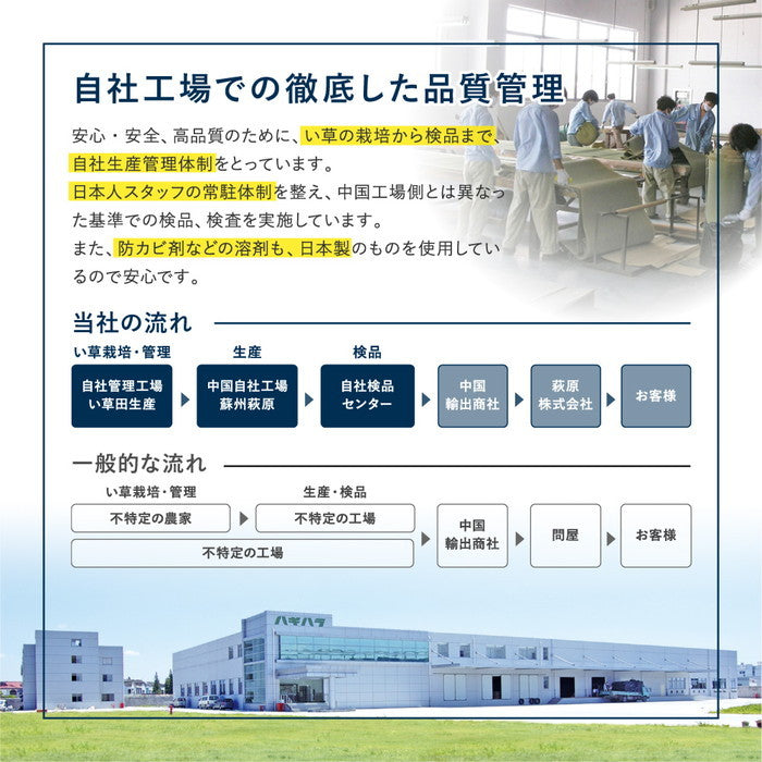 い草ラグ クレパス 約180×180cm 12mmウレタン ふっくら 厚手 hig-81909201xの画像