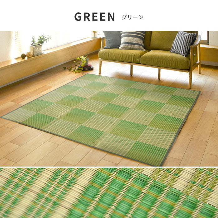 い草ラグ クレパス 約180×240cm 12mmウレタン ふっくら 厚手 hig-81909202xの画像