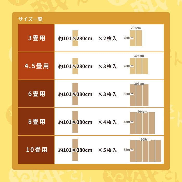 抗菌・防ダニ 敷物用保護シート お紙さん 10帖用 hig-990300585xの画像