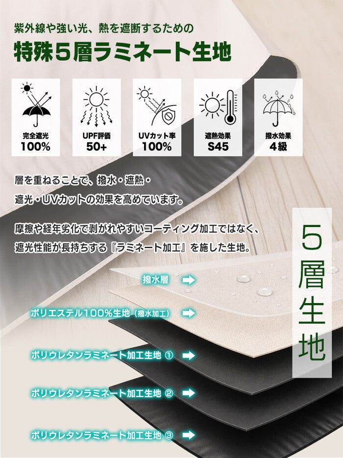 日傘 2WAY 折りたたみ 完全遮光100% 晴雨兼用 UVカット 遮熱 軽量 レディース 長傘 折り畳み傘 UPF50+ 紫外線対策 バンブー ハンドル きれいめ delico icr-delico2の画像