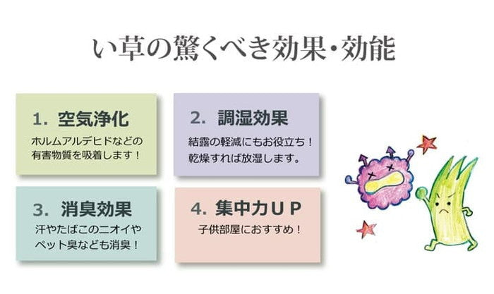 純国産 い草 上敷き カーペット 双目織 草津 江戸間8畳 約352×352cm ihk-1010020012802