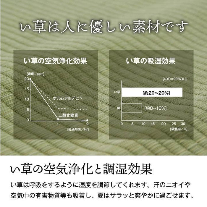 純国産 い草 上敷き 上質ない草で作った カーペット 双目織 江戸間8畳 約352×352cm ihk-1010190012802