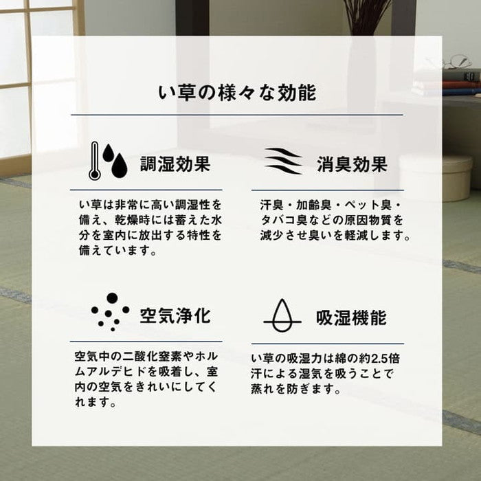 い草 上敷き カーペット 制菌 抗菌防臭 消臭 小林製薬KOBA-GUARD 江戸間3畳 約176×261cm ihk-1020170012302の画像