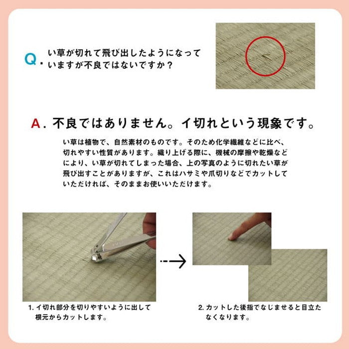 い草 上敷き カーペット 制菌 抗菌防臭 消臭 小林製薬KOBA-GUARD 江戸間3畳 約176×261cm ihk-1020170012302の画像