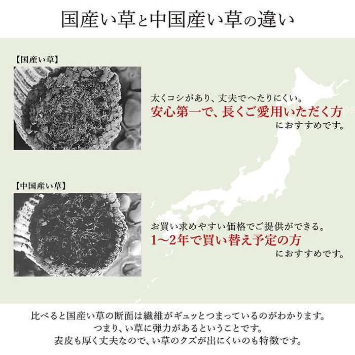 ラグ い草 国産 純国産 日本製 モダン 抗菌防臭 自然素材 パッチワーク 不織布 約191×191cm ベージュ ブルー ブラウン ihk-1050120023604