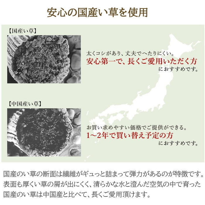 ラグ マット 国産 日本製 い草 高級感 エレガンス 消臭 自然素材 滑り止め加工 不織布 正方形 約191×191cm パープル ワイン ihk-1051580233604