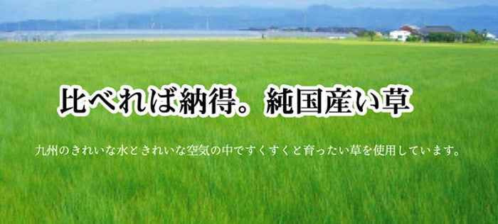 純国産 い草花ござカーペット 五風 江戸間8畳 約348×352cm ブラウン ihk-1080270060702