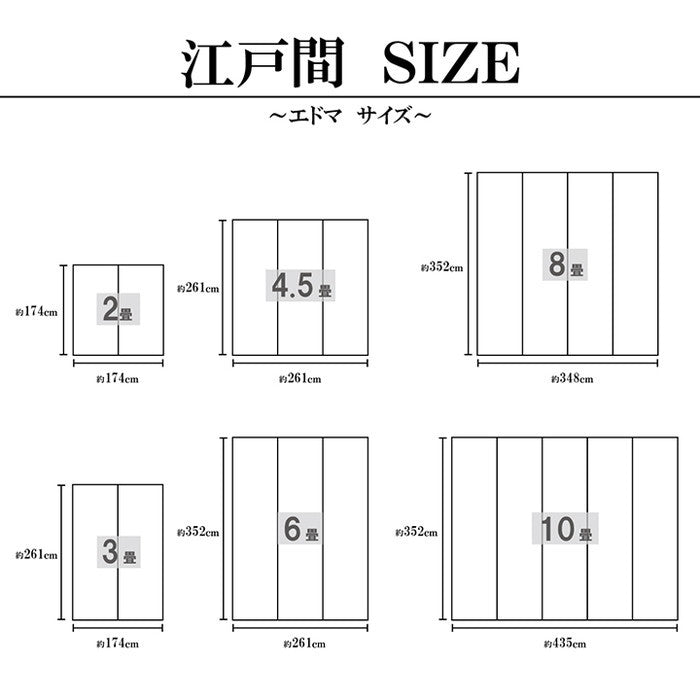 敷物 国産 日本製 純国産 い草 掛川織 花ござ 抗菌防臭 自然素材 モダン 江戸間6畳 約261×352cm ブラック ihk-1080360030602の画像