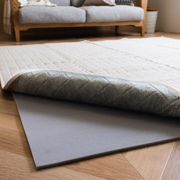 滑り止めシート ウレタン ふんわり クッション性 ボリューム 滑りにくい フリーカット 約170×230cm グレー ihk-1080570138607の画像