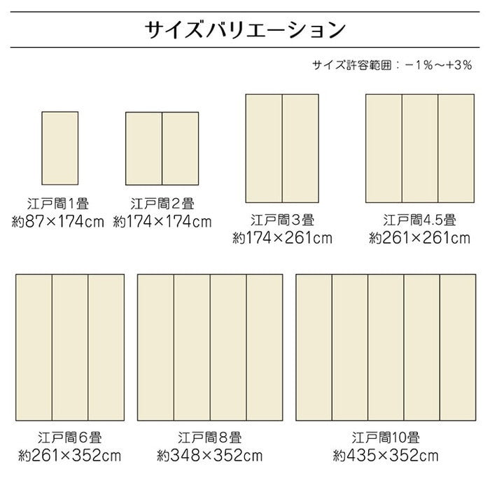 ラグ 洗える カーペット 日本製 国産 抗菌 防臭 消臭 アウトドア レジャー 敷物 和室 シンプル 江戸間6畳 約261×352cm グリーン アイボリー ihk-1090610121202