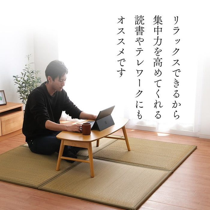 置き畳 ユニット畳 システム畳 国産 日本製 低反発ウレタン 約82×82×2.3cm 6P 同色6枚組 ベージュ ブラウン ihk-1110530020205の画像
