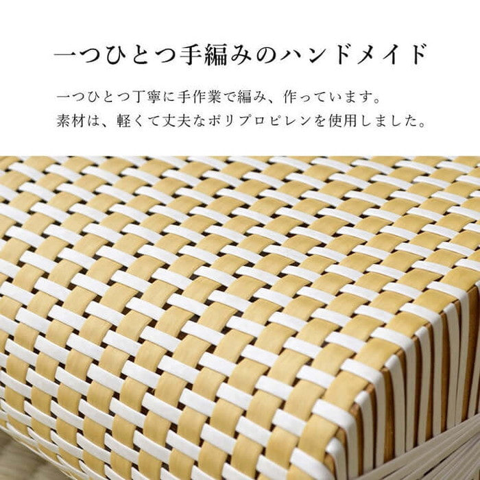 枕 まくら PPまくら PP枕 籐枕風 ピロー 通気性 蒸れない ポリプロピレン 軽い 丈夫 手編み 約30×20cm ベージュ ブルー レッド ihk-1120590021601の画像