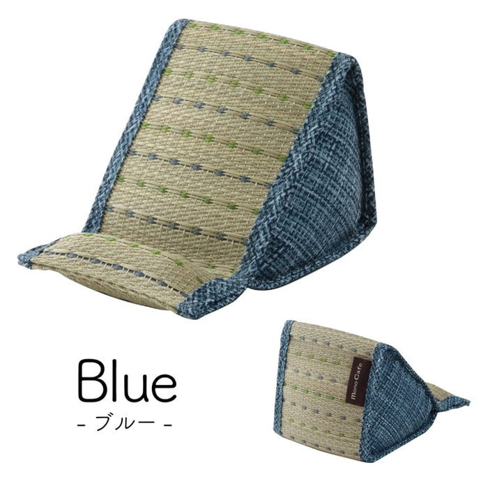 スマホ用 スタンド い草 抗菌防臭 シンプル 小林製薬コバガード使用 約12×20×11cm ブルー ブラウン グリーン オレンジ ihk-1120700041001の画像