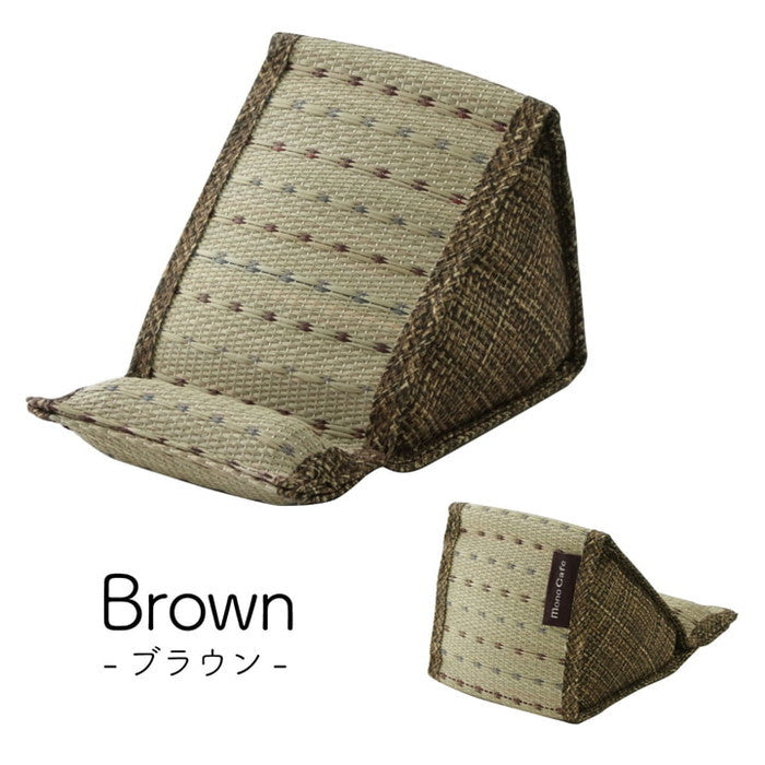 スマホ用 スタンド い草 抗菌防臭 シンプル 小林製薬コバガード使用 約12×20×11cm ブルー ブラウン グリーン オレンジ ihk-1120700041001の画像