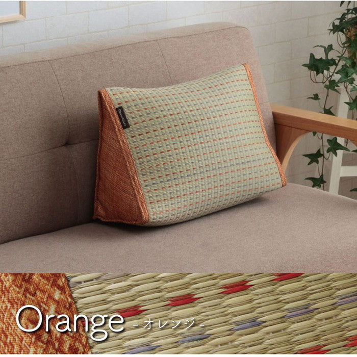 クッション くつろぎ い草 抗菌防臭 シンプル 小林製薬コバガード使用 約40×30×20cm ブルー ブラウン グリーン オレンジ ihk-1120700042201の画像