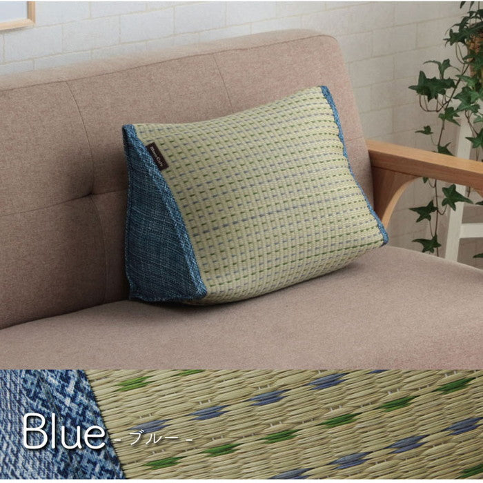 クッション くつろぎ い草 抗菌防臭 シンプル 小林製薬コバガード使用 約40×30×20cm ブルー ブラウン グリーン オレンジ ihk-1120700042201の画像