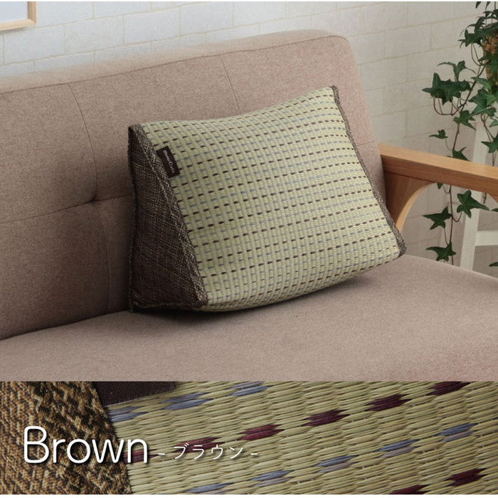 クッション くつろぎ い草 抗菌防臭 シンプル 小林製薬コバガード使用 約40×30×20cm ブルー ブラウン グリーン オレンジ ihk-1120700042201の画像