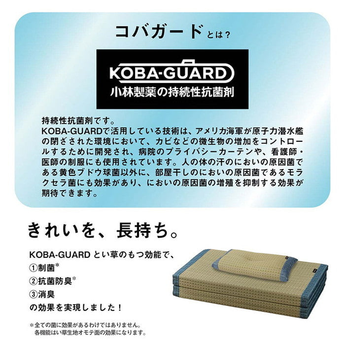 い草 い草枕 い草マット セット お昼寝 くつろぎ 父の日 シンプル マットサイズ 約80×180cm 枕サイズ 約50×30cm ブルー ihk-1120701046344の画像