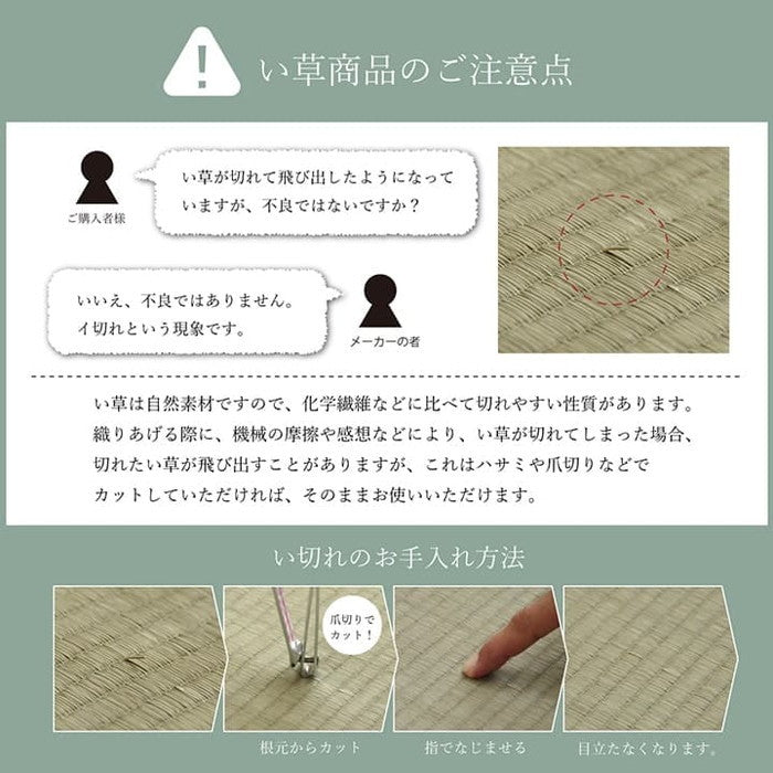 国産 い草 敷きパッド さらさら 涼しい 消臭 四隅バンド付き ダブル 約140×200cm ihk-1121560011201の画像