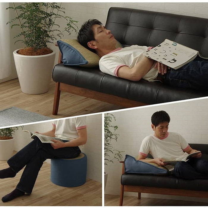 い草 くつろぐ ソファにおすすめ クッション 枕 ソファ枕 さらさら 消臭 シンプル 約20×50×20cm ihk-1121760041901の画像