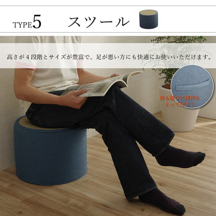 い草 くつろぐ ソファにおすすめ クッション 枕 ソファ枕 さらさら 消臭 シンプル 約20×50×20cm ihk-1121760041901の画像