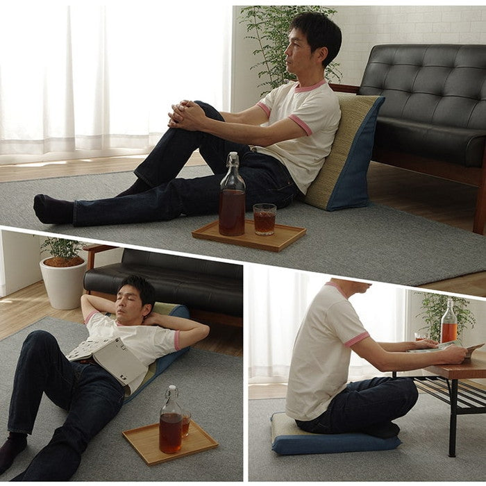 い草 くつろぐ ごろ寝 寄りかかり クッション さらさら 消臭 シンプル 約60×50×20cm ihk-1121760042901の画像