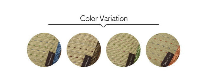 クッション ひも付き い草 抗菌防臭 消臭 シンプル 小林製薬コバガード使用 約40×40cm ブルー ブラウン グリーン オレンジ ihk-1140500040202の画像