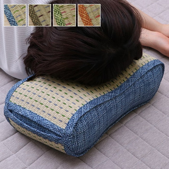 クッション くつろぎ リラックス い草 抗菌防臭 消臭 シンプル 小林製薬コバガード使用 約38×20cm ブルー ブラウン グリーン オレンジ ihk-1140500040602の画像