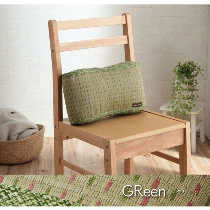 クッション くつろぎ リラックス い草 抗菌防臭 消臭 シンプル 小林製薬コバガード使用 約38×20cm ブルー ブラウン グリーン オレンジ ihk-1140500040602の画像