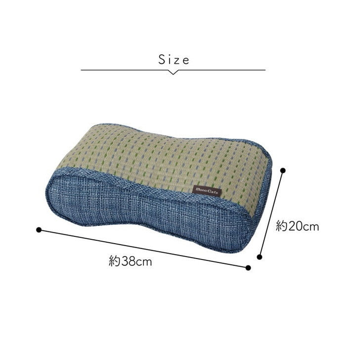 クッション くつろぎ リラックス い草 抗菌防臭 消臭 シンプル 小林製薬コバガード使用 約38×20cm ブルー ブラウン グリーン オレンジ ihk-1140500040602の画像