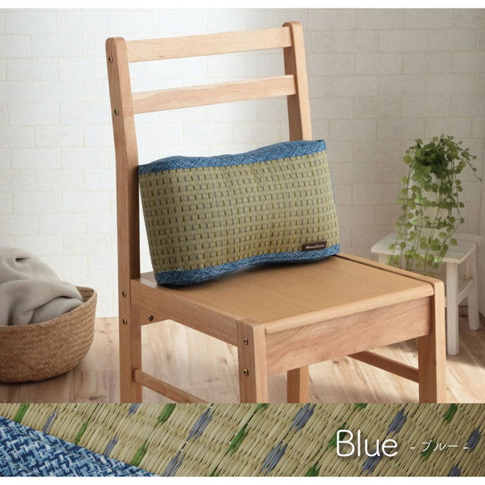 クッション くつろぎ リラックス い草 抗菌防臭 消臭 シンプル 小林製薬コバガード使用 約38×20cm ブルー ブラウン グリーン オレンジ ihk-1140500040602の画像